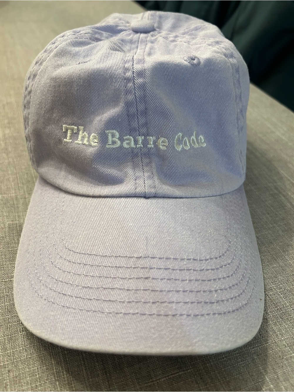 Lavender Embroidered Baseball Cap - Picture 2 of 6